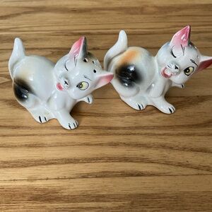 Playful kitten salt & pepper shakers